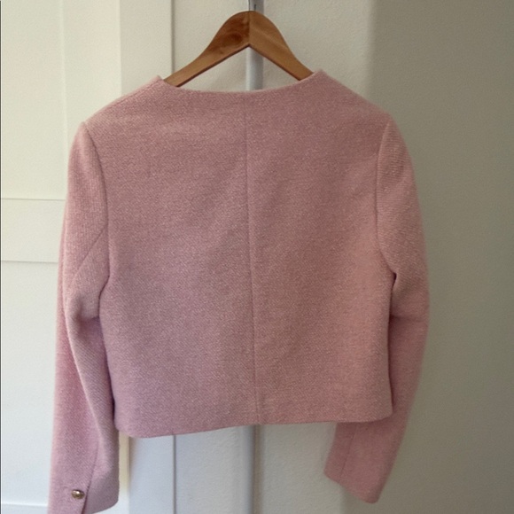 H&M Pink Tweed Lady Jacket with Gold Buttons - Picture 5 of 5